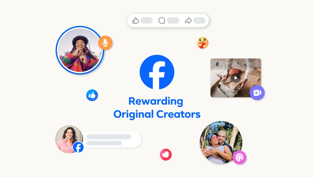 Visual published with the cited source for this record: Meta ties Facebook reach to a definition of originality