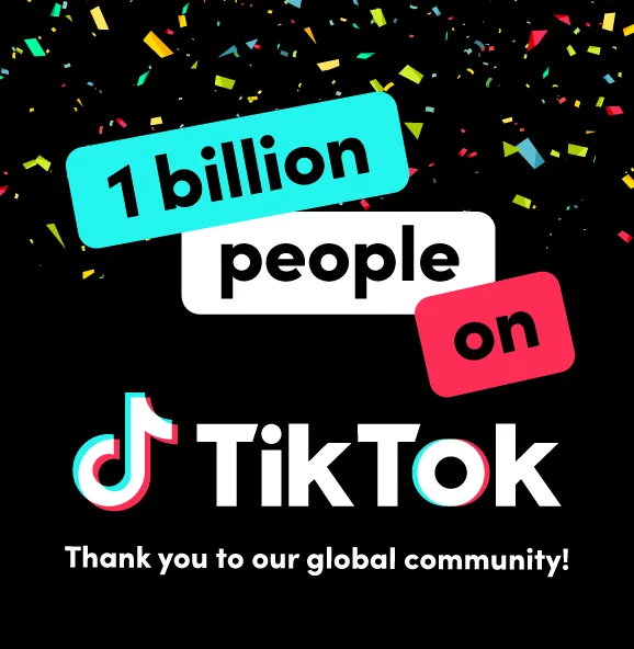 Visual for this record: TikTok's own billion-user milestone came with no stated method